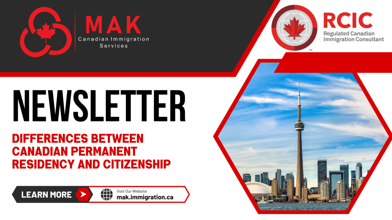 Differences Between Canadian Permanent Residency and Citizenship