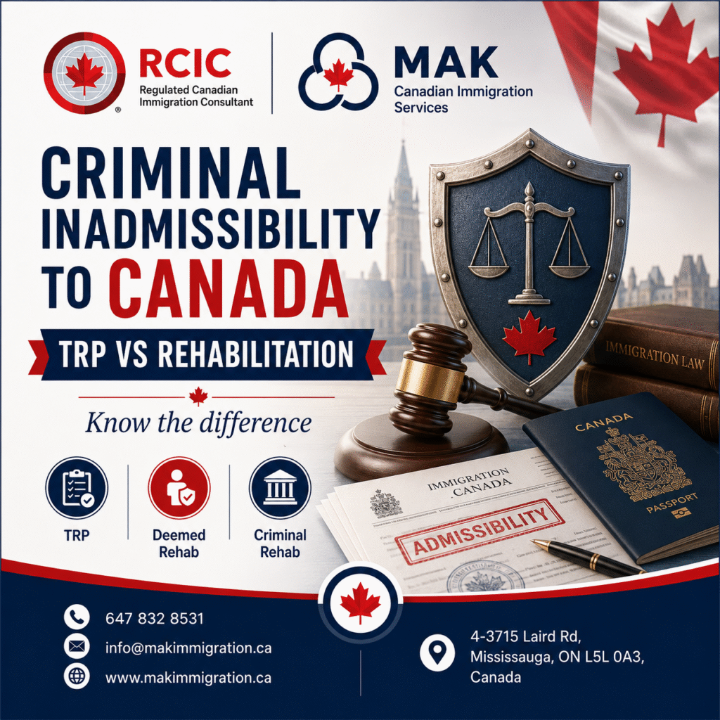 Criminal inadmissibility to Canada 2026, explained by MAK Canadian Immigration Services