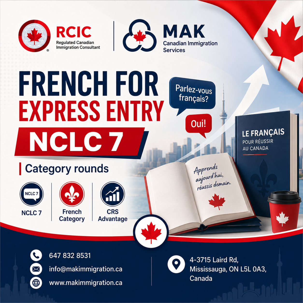French language proficiency for Express Entry 2026, explained by MAK Canadian Immigration Services