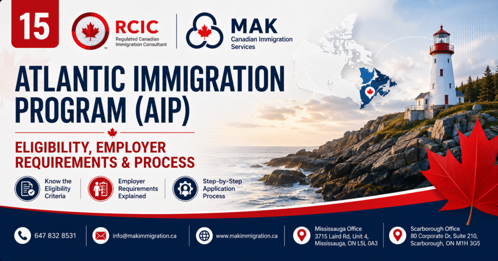 Atlantic Immigration Program 2026 requirements and provincial access, explained by MAK Canadian Immigration Services